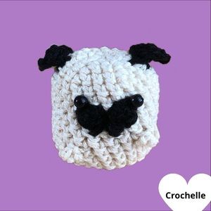 Crochet Pug Amigurumi-with/without keychain